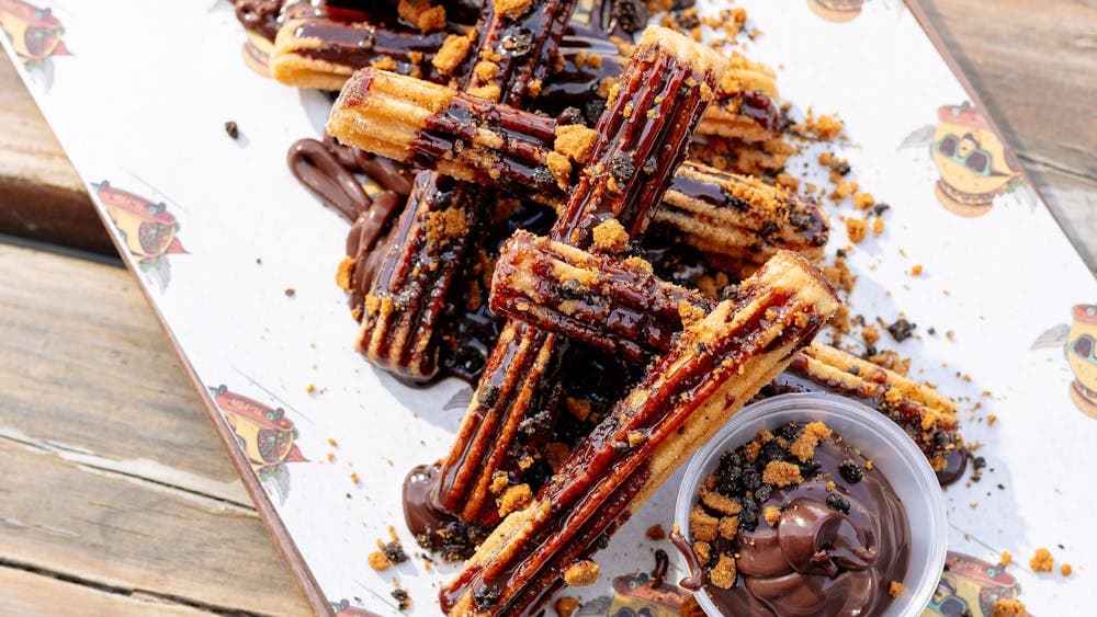 served with Chocolate ganache & Biscoff Oreo crumble