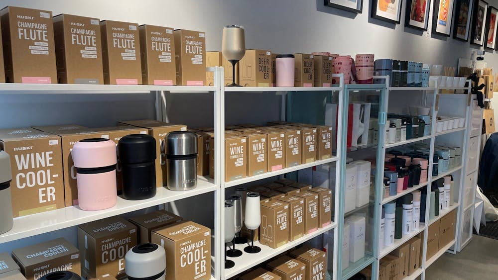 Huski coolers and flutes displayed for stylish entertaining and gifting.