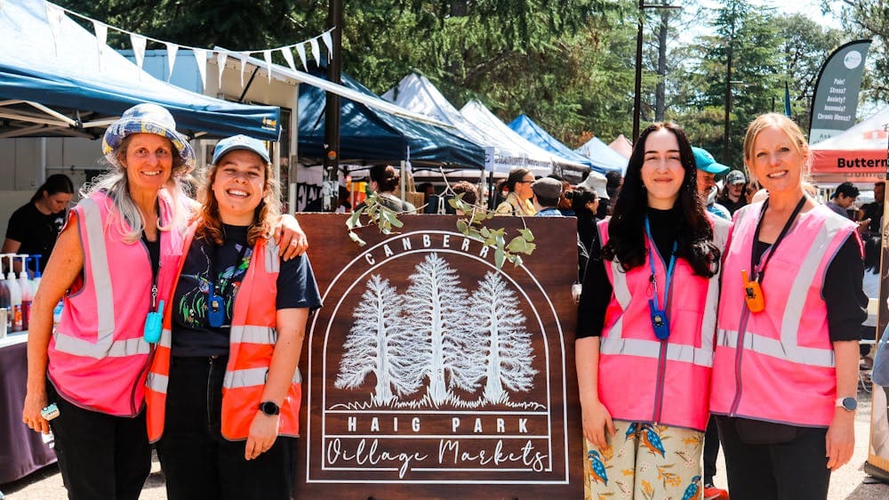 An image of the Team at Haig Park Village Markets
