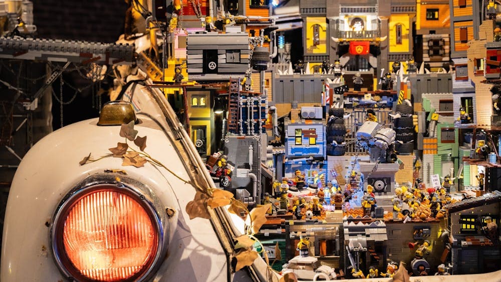 RELICS Volkswagen with LEGO® world constructed inside