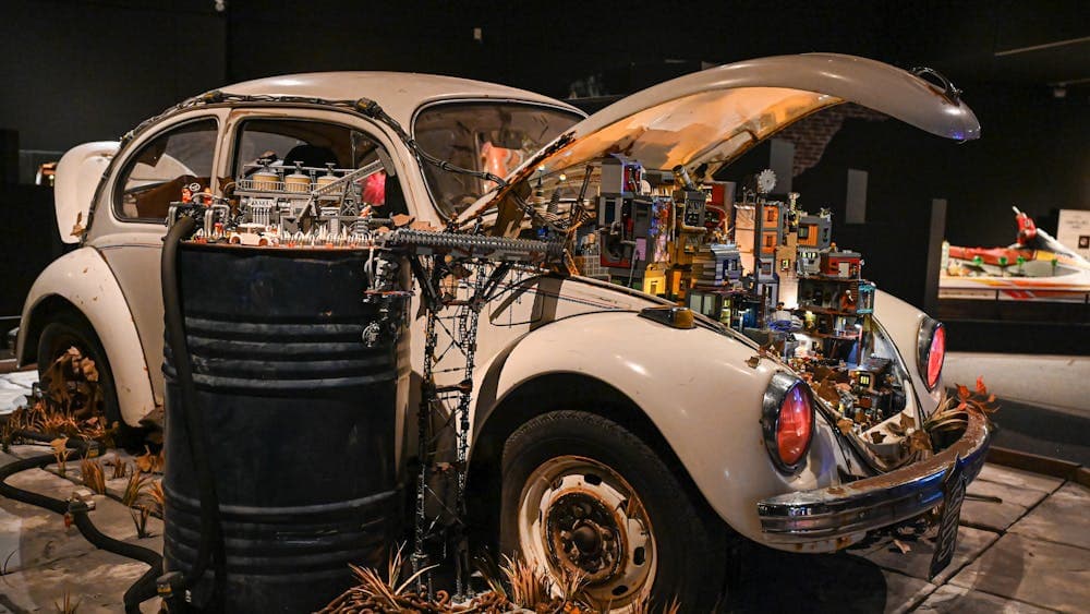 RELICS Volkswagen with LEGO® world constructed inside