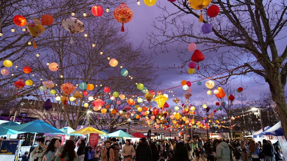 Night View of Lantern Street