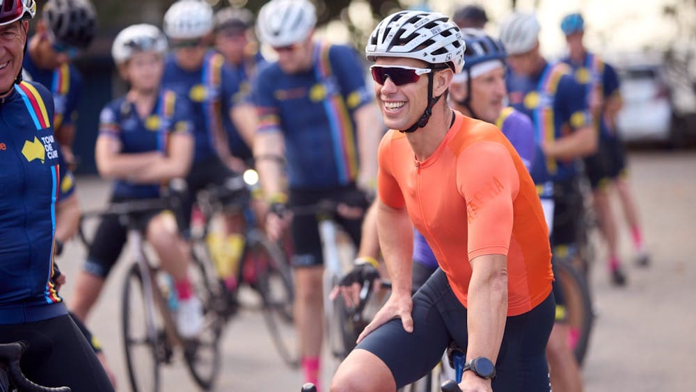 Richie Porte, Australian former professional road bicycle racer, on bike on Signature Tour '25